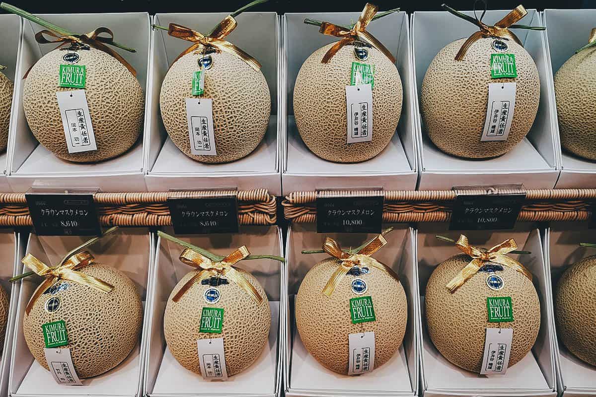 Melons at a depachika