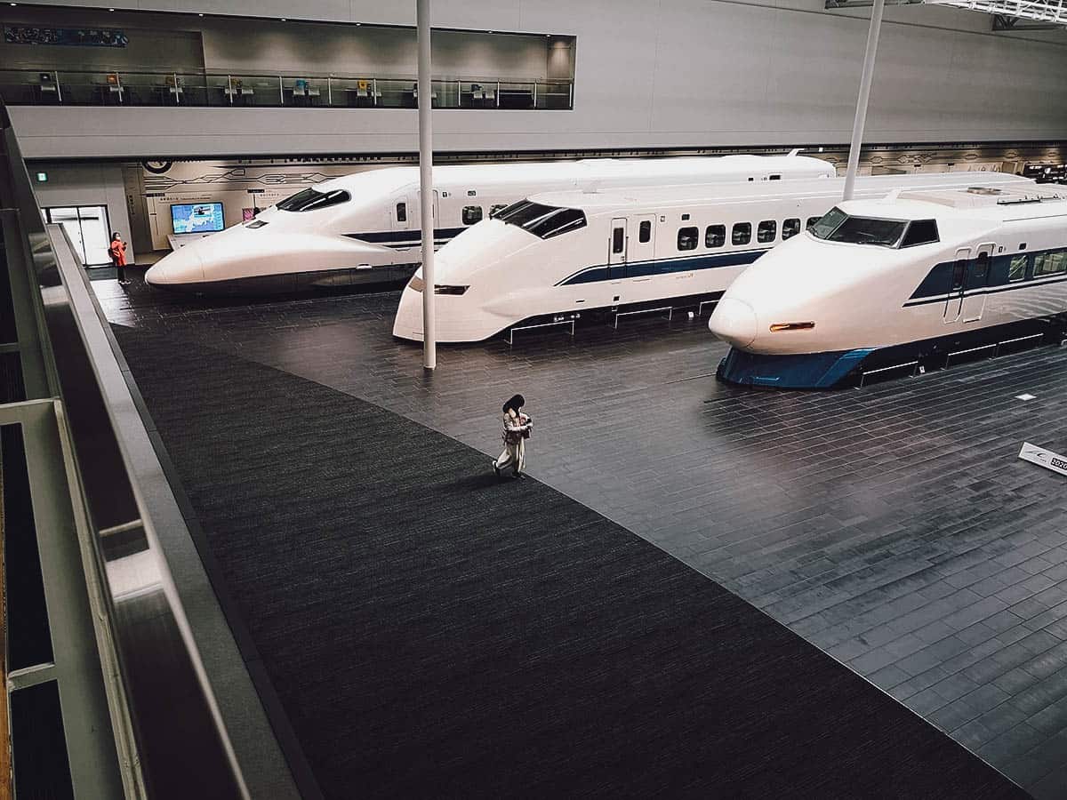 Trains at SCMAGLEV and Railway Park museum