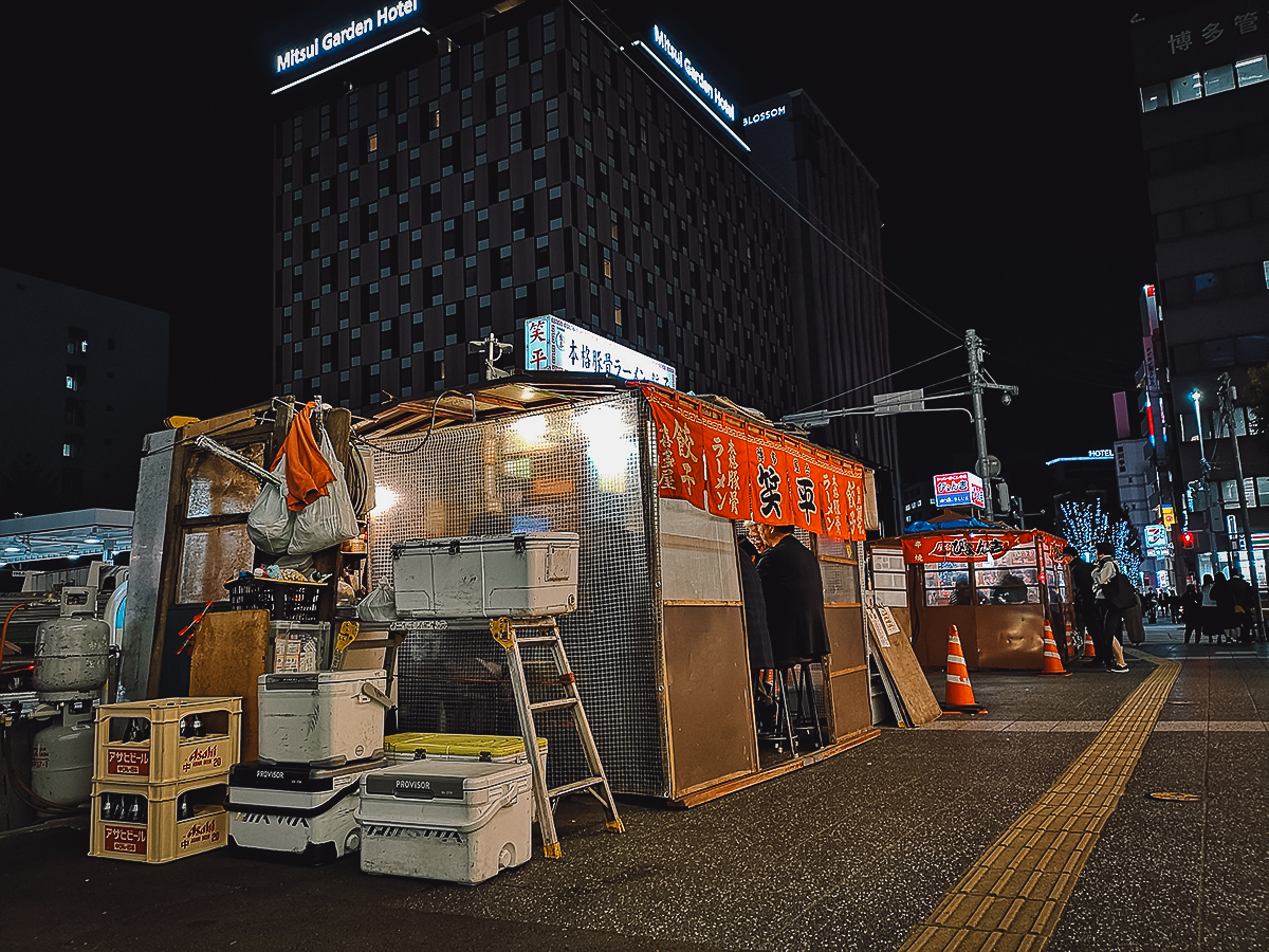 Row of yatai stalls