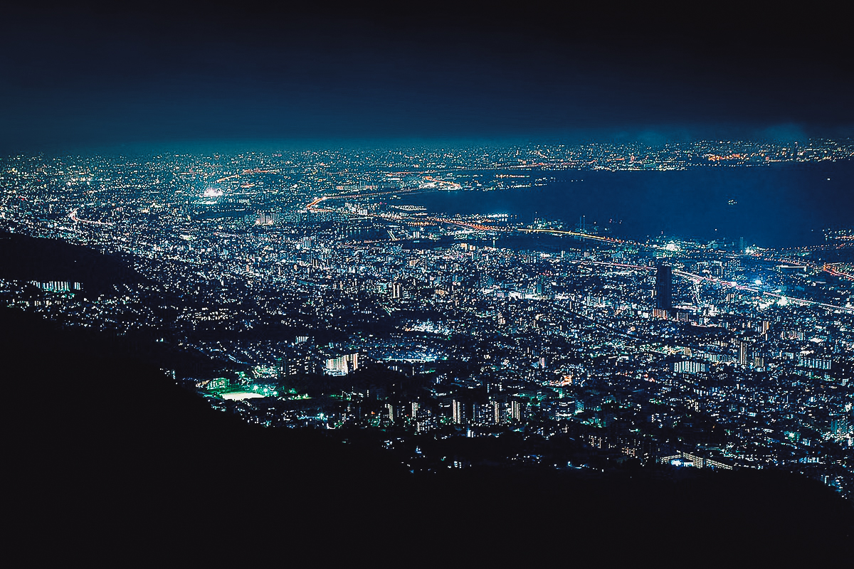 Night view from Mt Maya