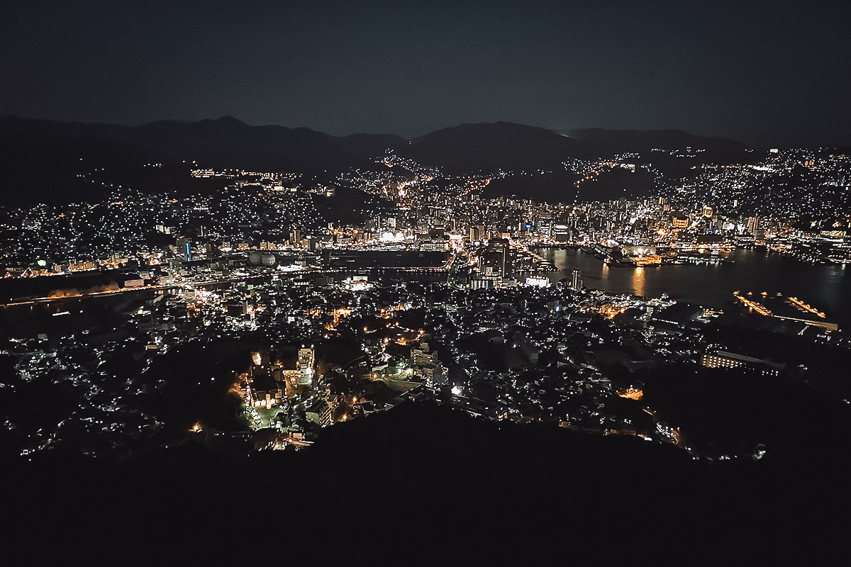 Night view from Inasayama