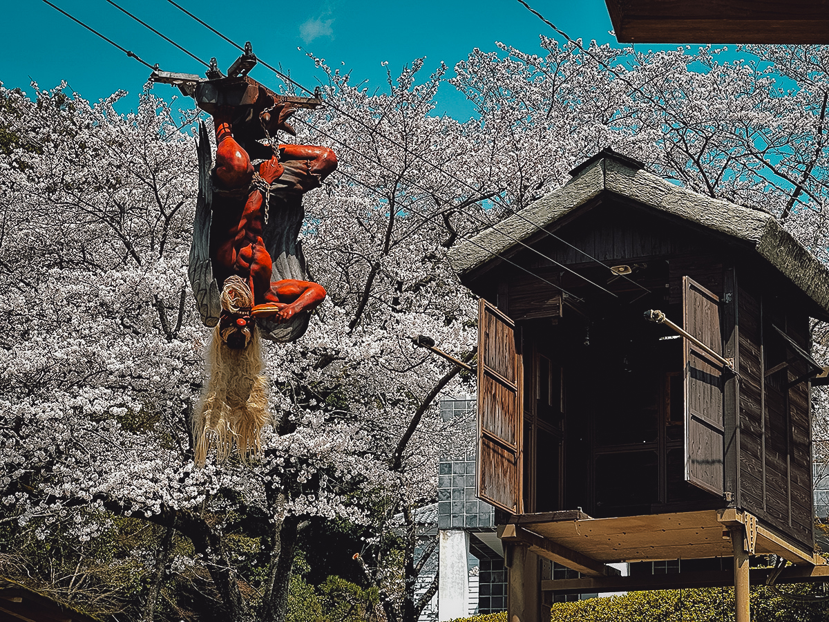 The Yokai of Fukusaki Mechanical yokai at Tsujikawayama Park