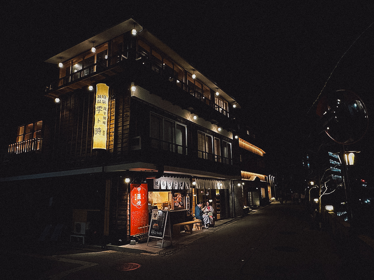 Night scene in Kinosaki Onsen