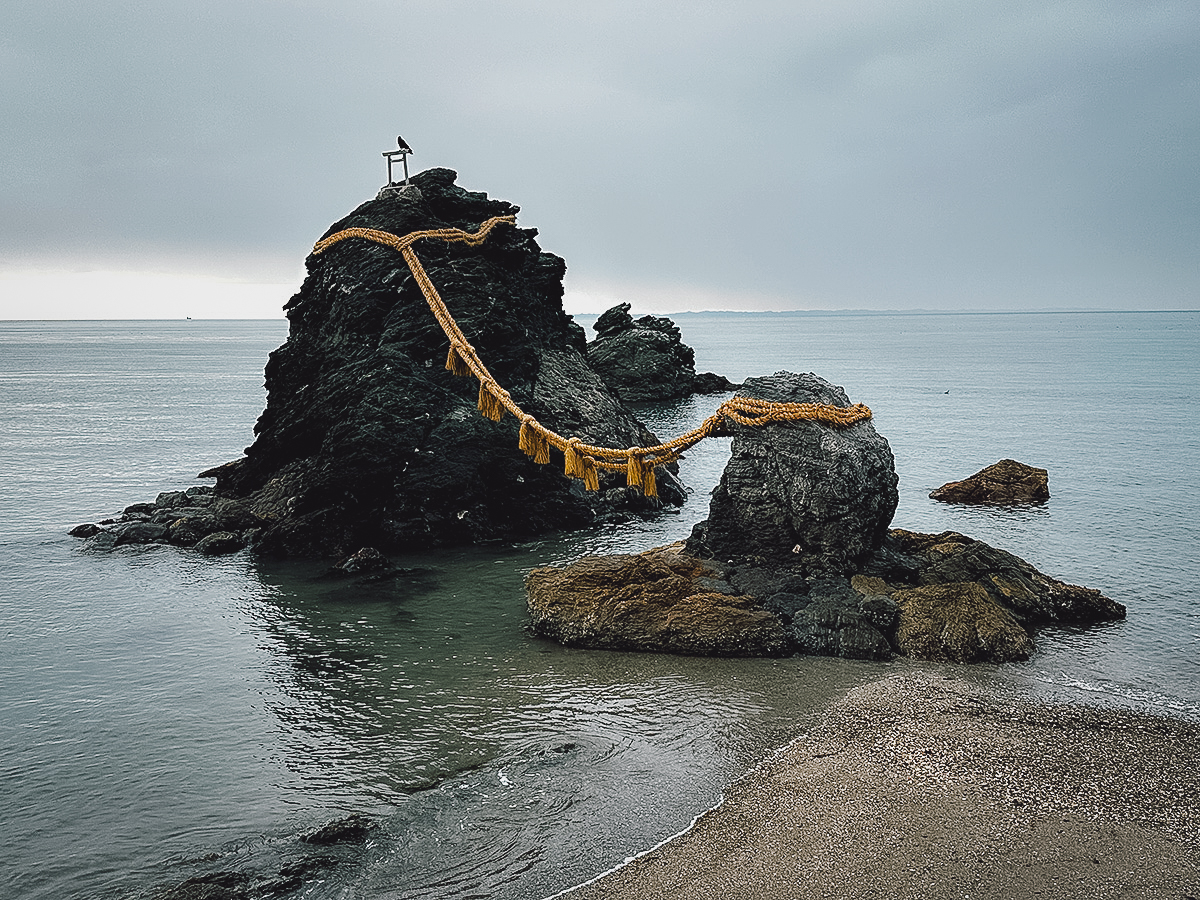Kintetsu Rail Pass Meoto Iwa wedded rocks