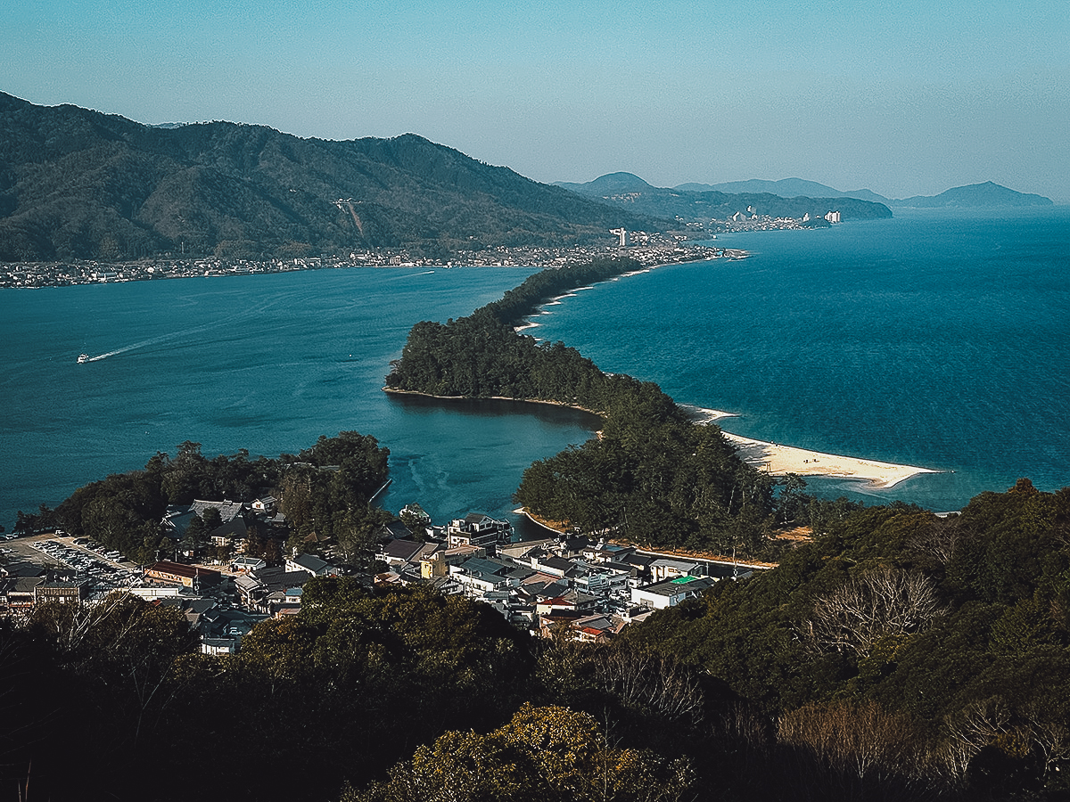 Amanohashidate Travel Guide View of amanohashidate from Viewland