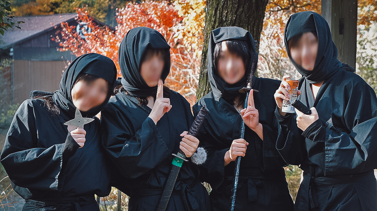 The Ninja Towns of Koka and Iga Ueno Women dressed as ninjas
