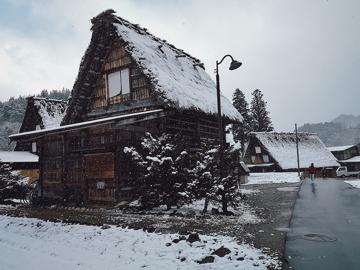 Ogimachi Travel Guide Snowing at Gassho-zukuri Minkaen