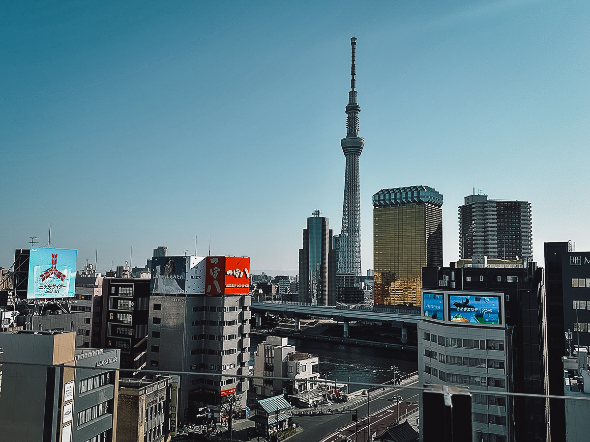 View from Asakusa Culture Tourist Information Center observation deck