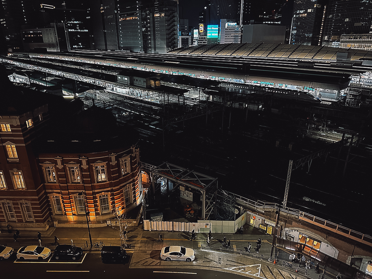 Night view from KITTE Garden observation deck