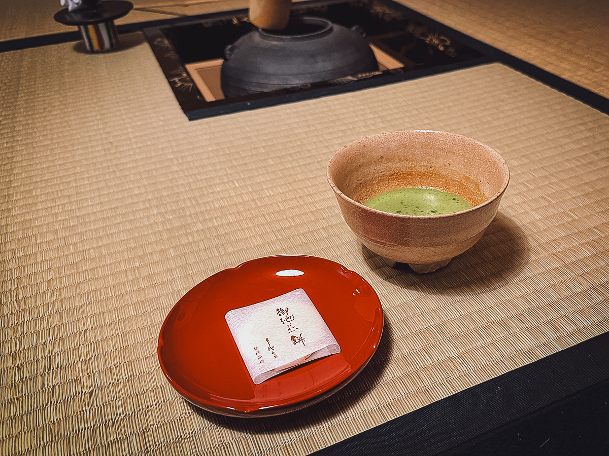 The Japanese Tea Ceremony Matcha and wagashi