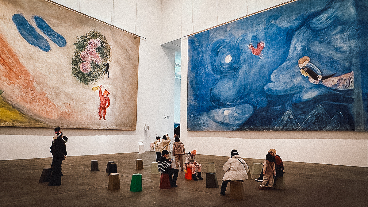 Chagall paintings at the Aomori Museum of Art
