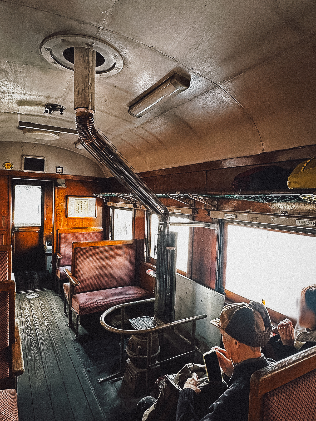 Inside the stove car