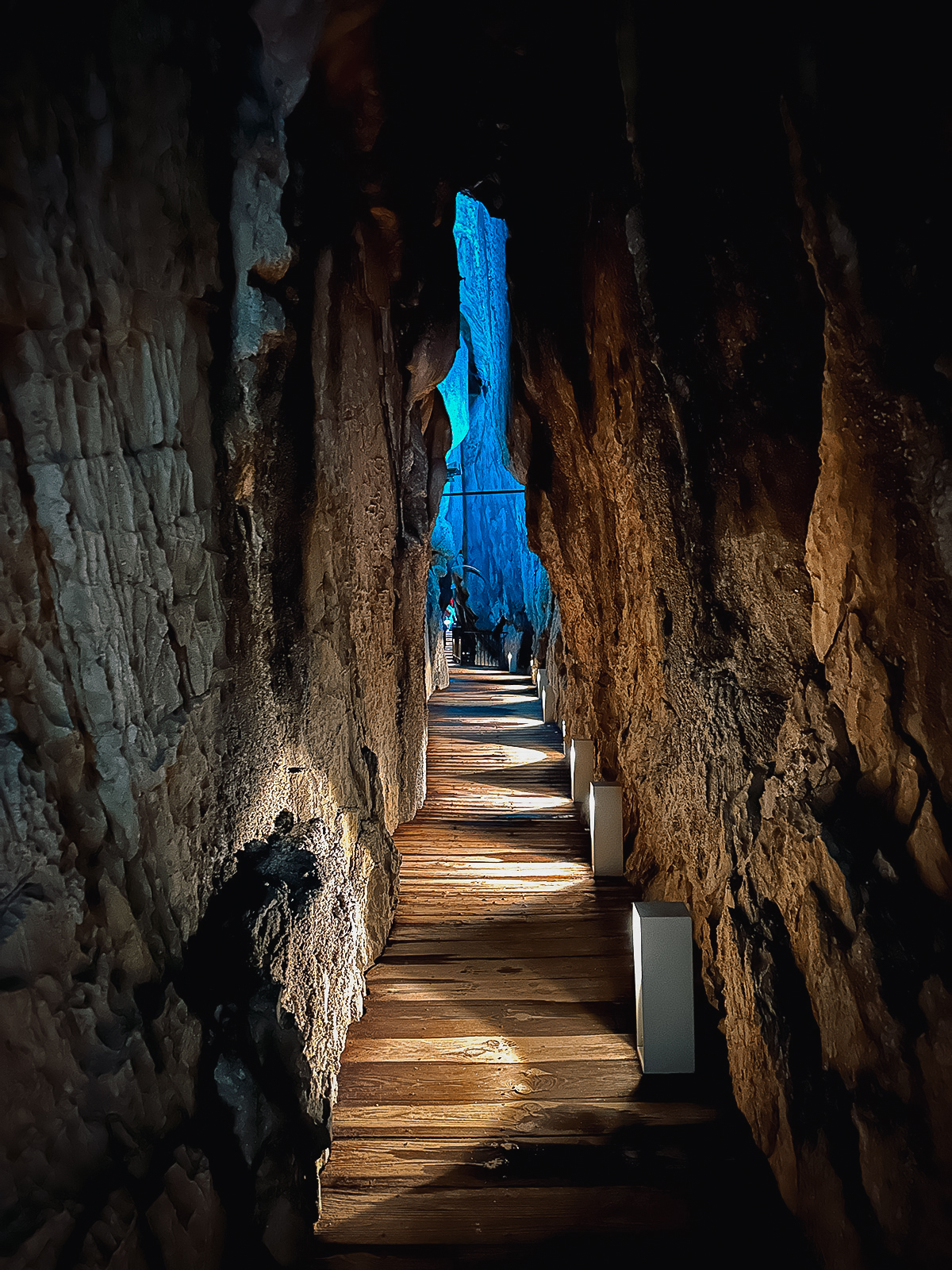Inside Ryusendo Cave
