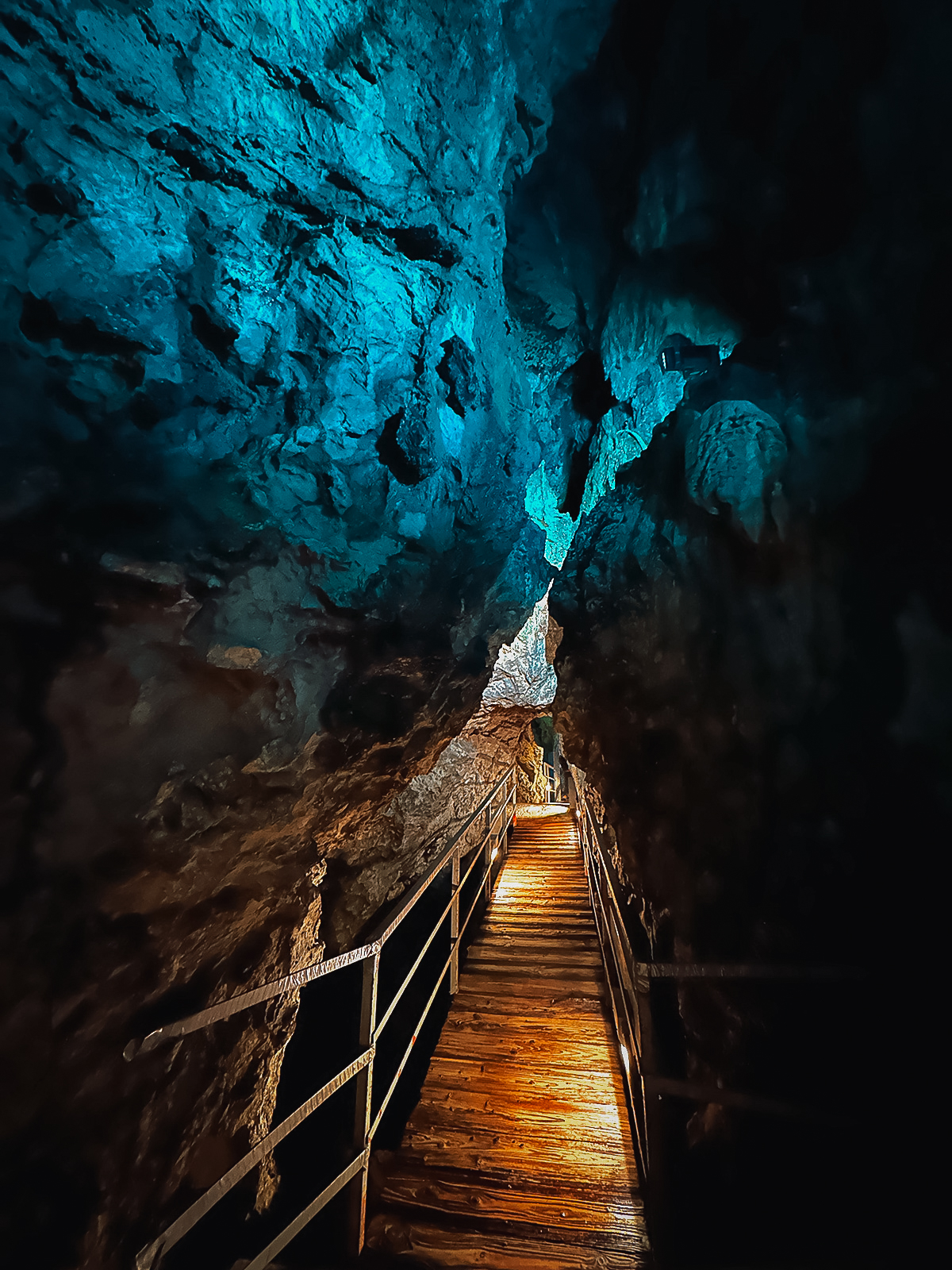 Inside Ryusendo Cave