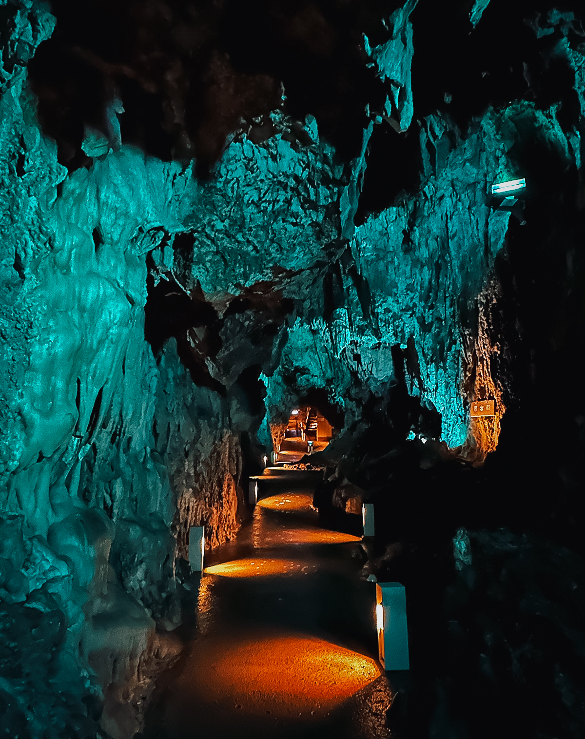 Inside Ryusendo Cave