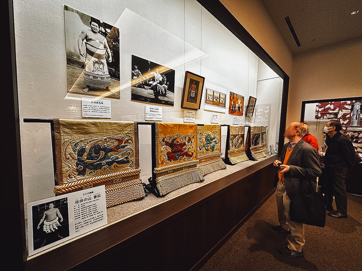 Exhibit at the Sumo museum