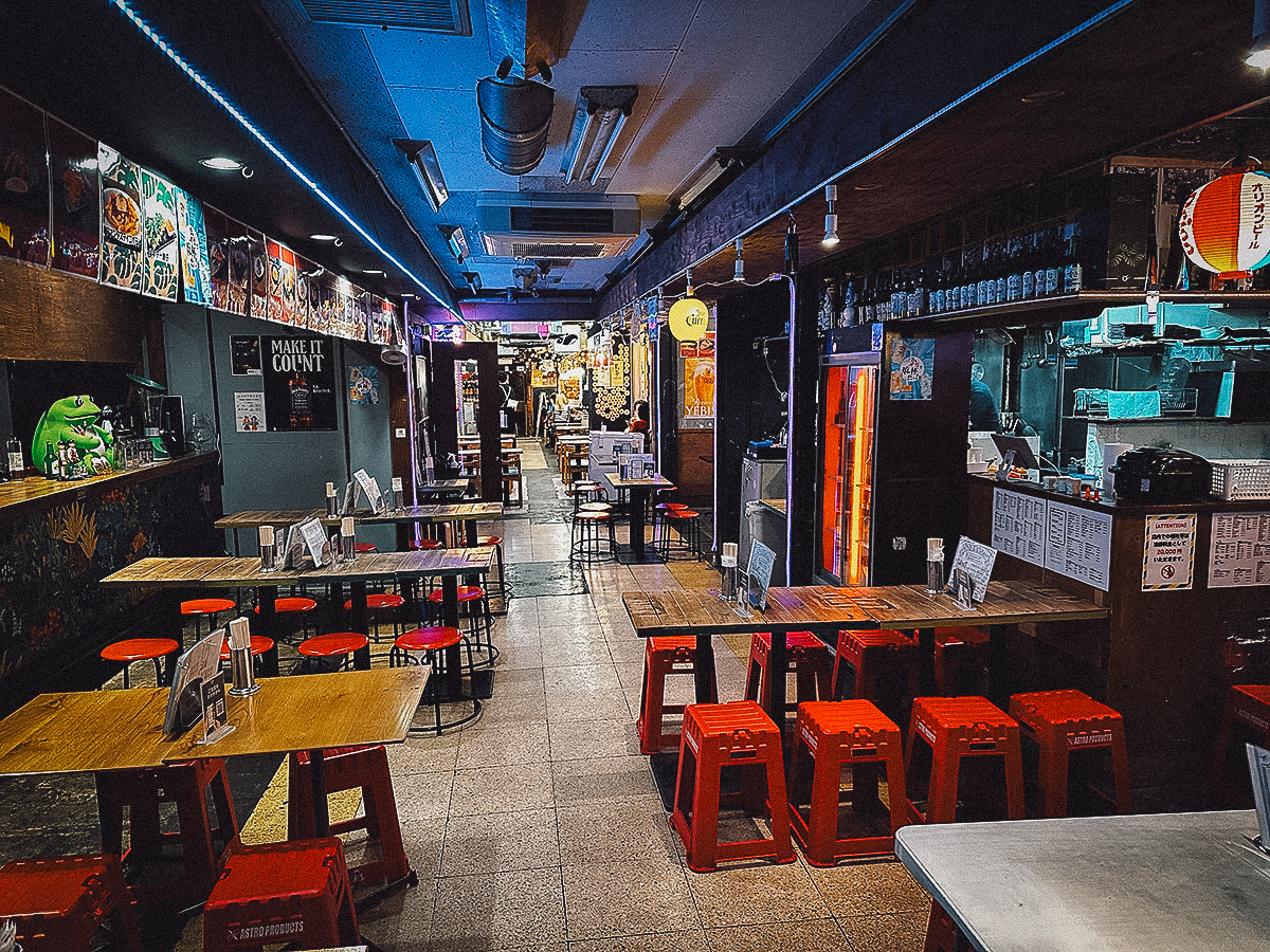 Inside Ebisu Yokocho