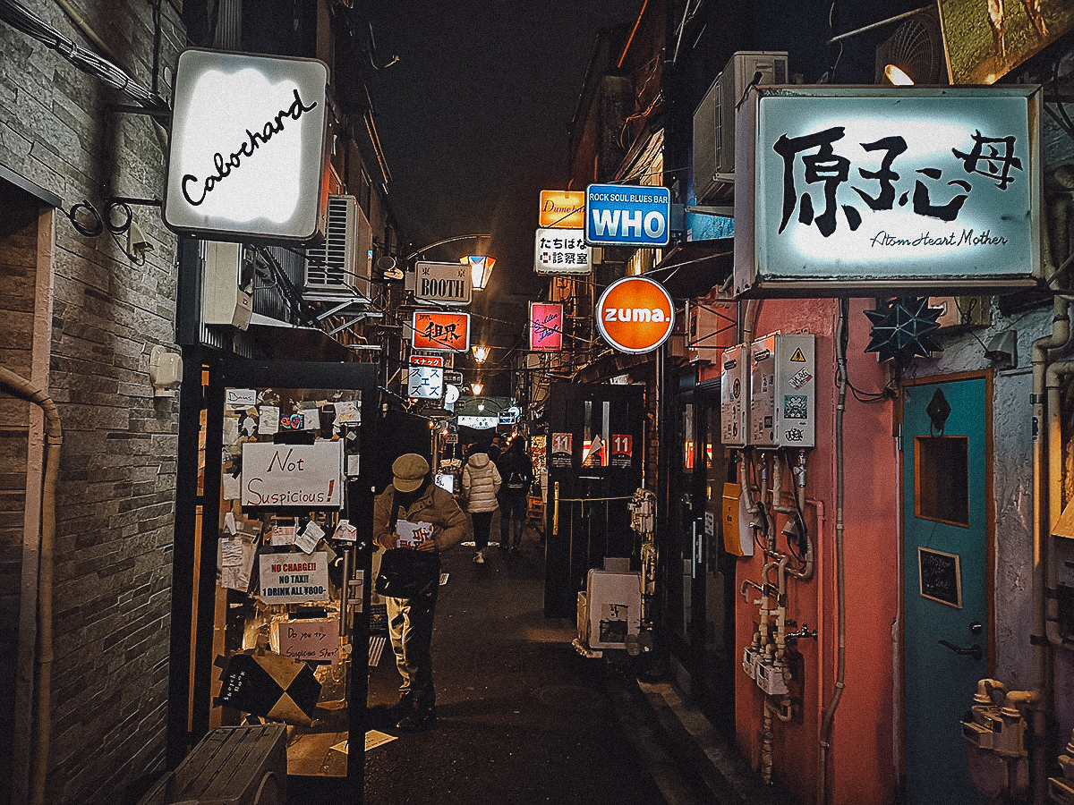 Golden Gai at night