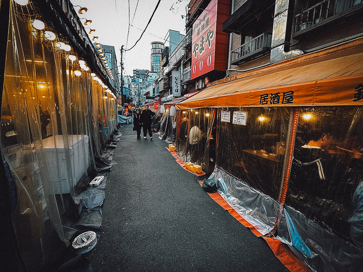 Tented stalls along Hoppy Street