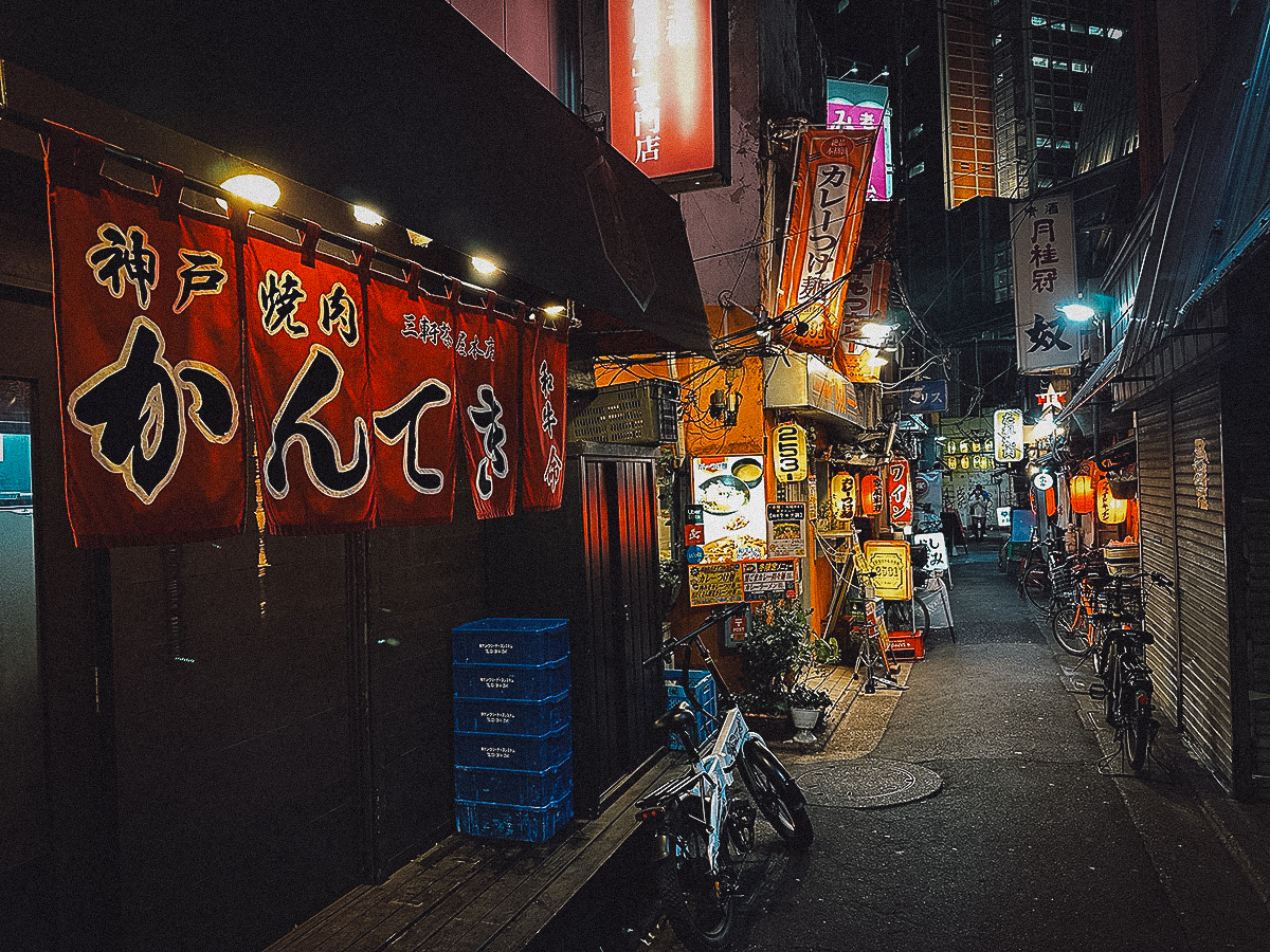 Sangenjaya Sankaku Chitai at night