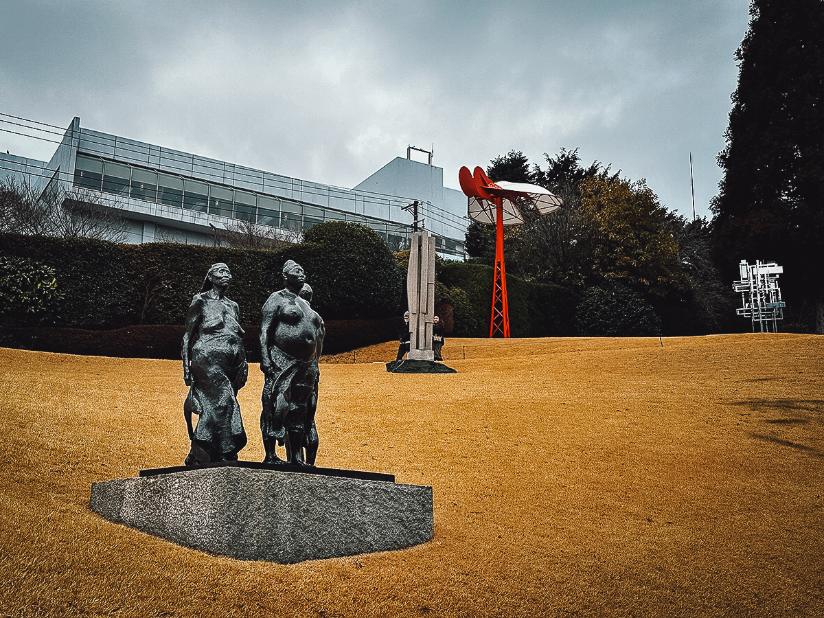 Outdoor sculptures at Hakone Open Air Museum