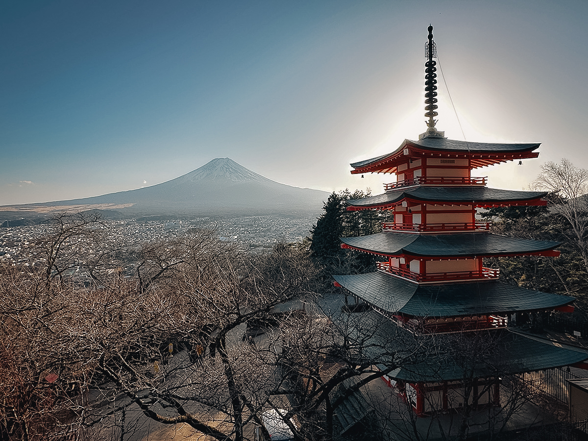 Mt Fuji from Chureito Pagoda