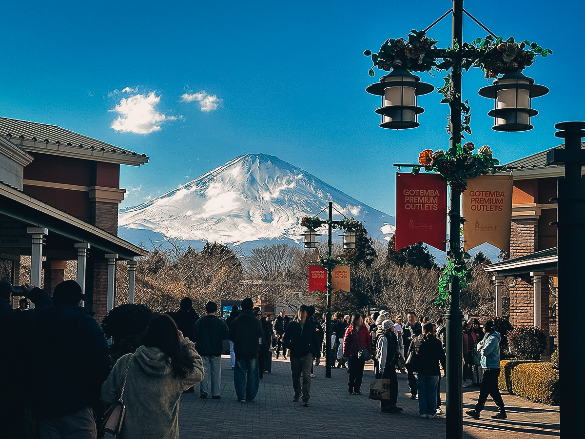 Mt Fuji from Gotemba Premium Outlets